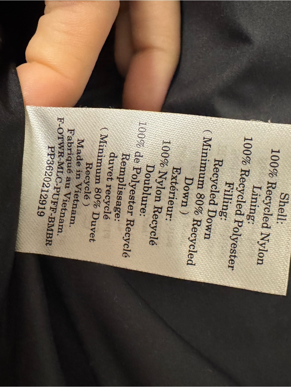 Everlane Down Feather Puffer Jacket, size S - Picture 9 of 9